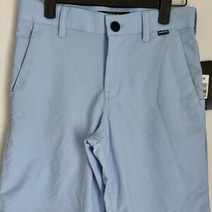 Hurley Boys 10 X H2O Golf Athletic Walking‎ Shorts Blue Regular Adjustable 8"